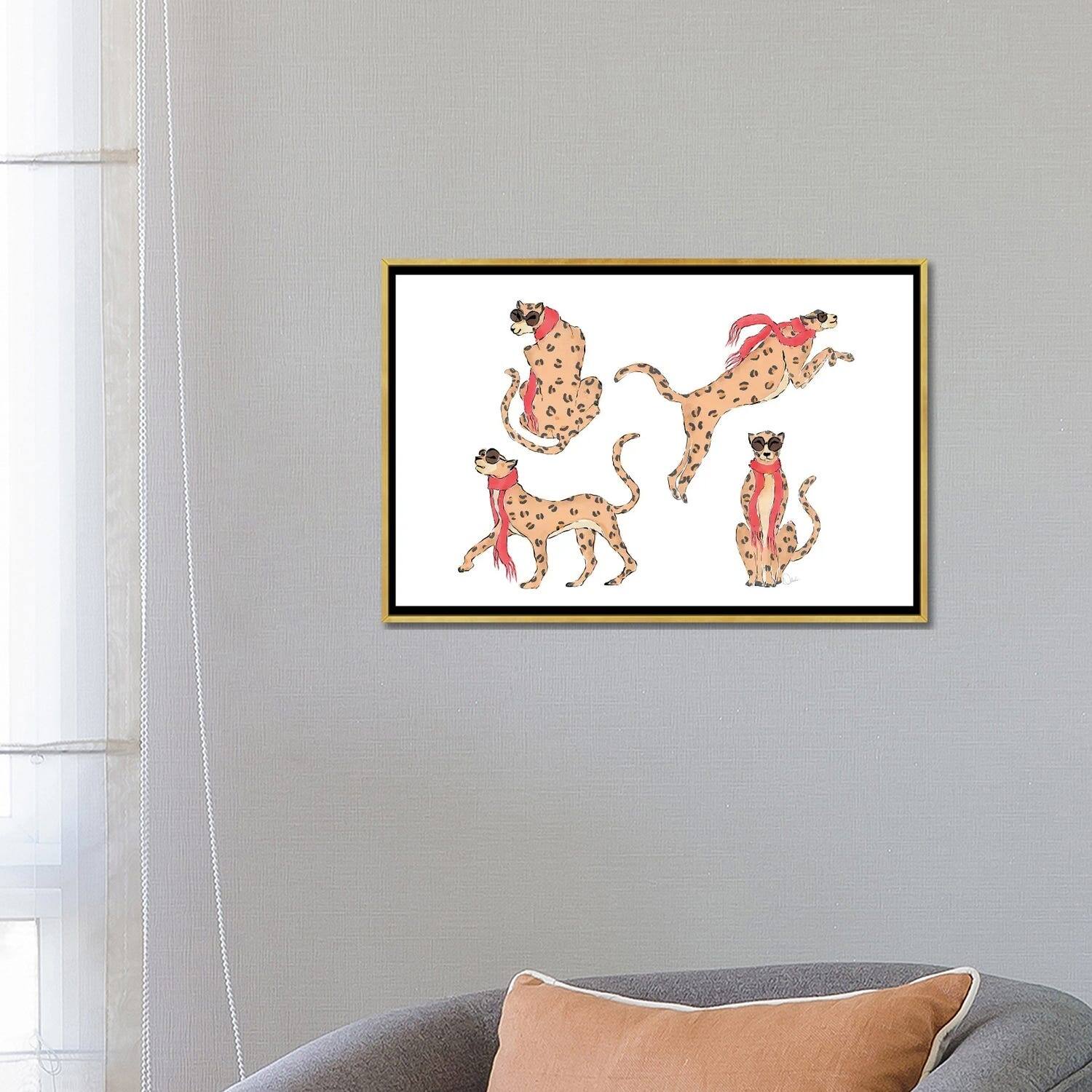 iCanvas "Preppy Leopards" by Natasha Joseph Framed Bed Bath & Beyond